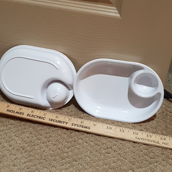 Kitchen White Hard Plastic Snack Plates Set Of 6 Poshmark